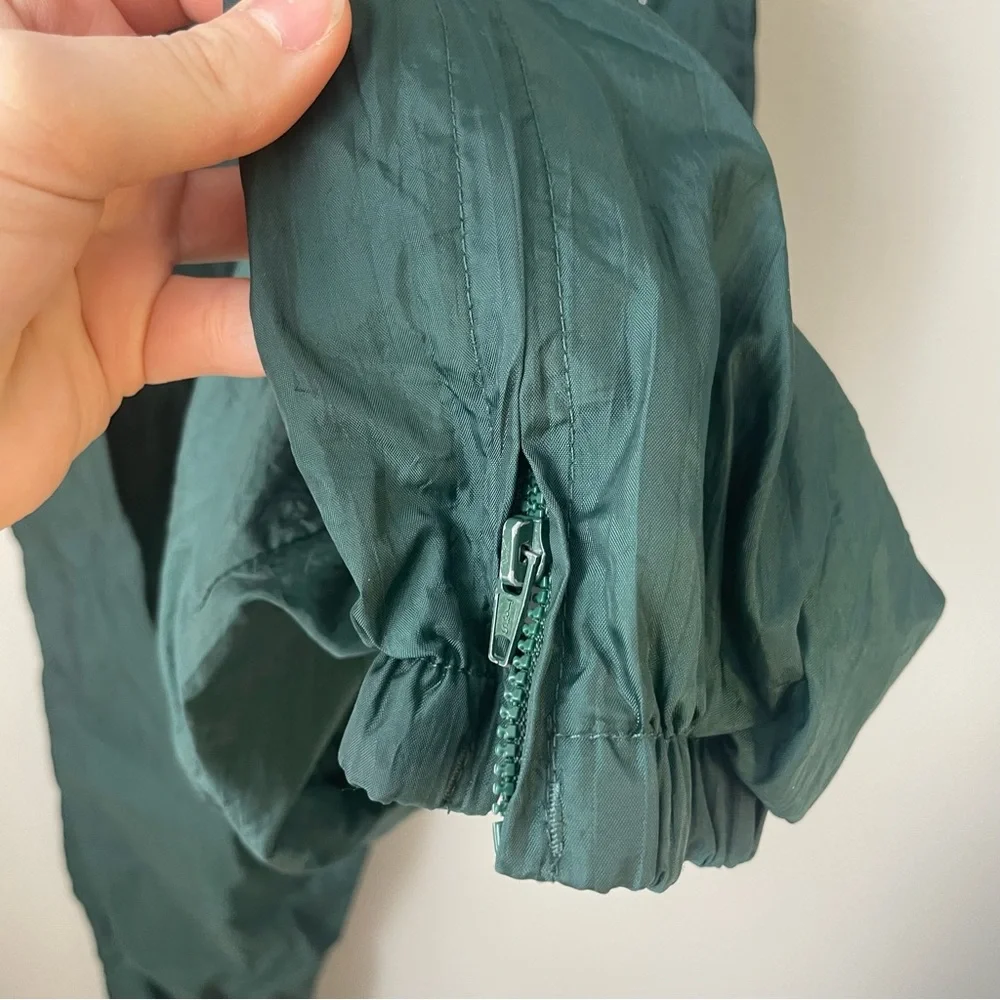 Vintage USA Olympics Track Pants Youth Large Fit 26x26 green Parachute Baggy 90s - Picture 6 of 12